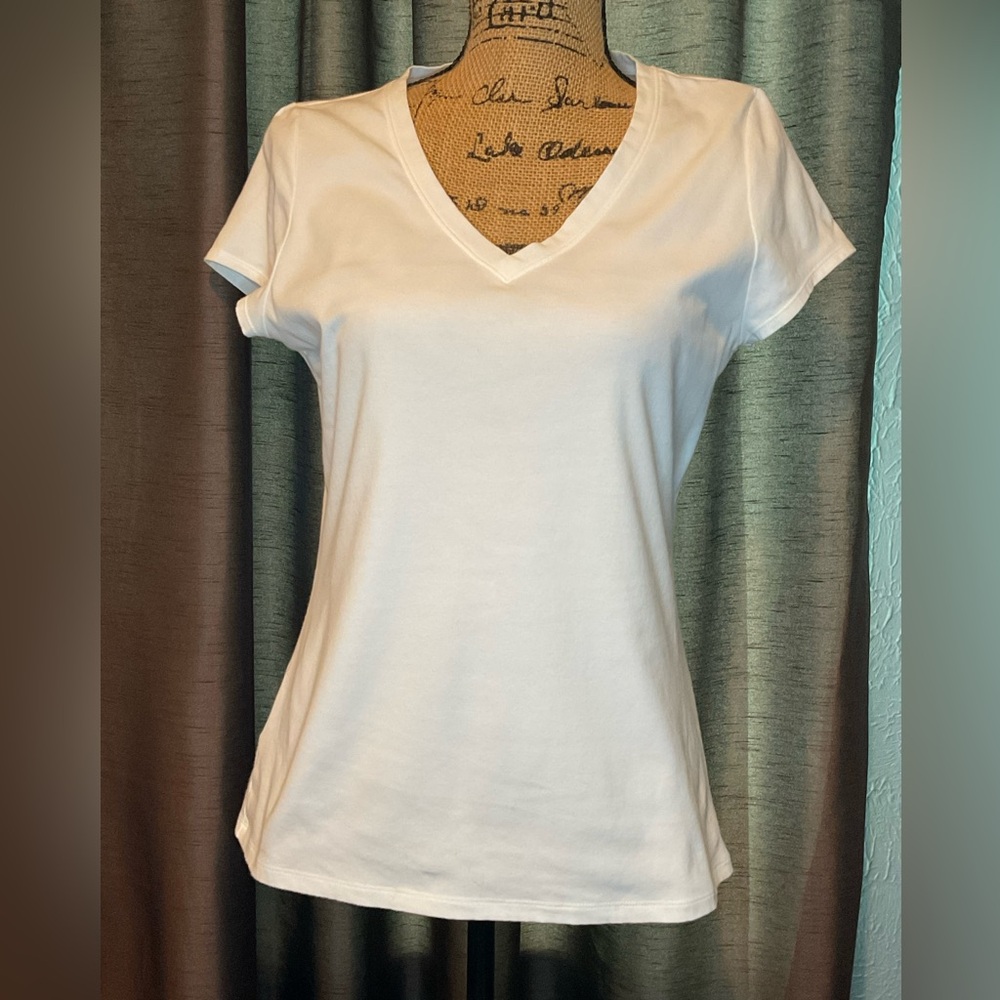 Women's White V-Neck T-Shirt